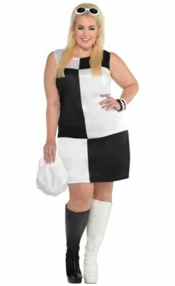 AMSCAN 60s Disco Girl Kate-kostuum