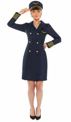 AMSCAN Captain Jane Navy Dames Kostuum