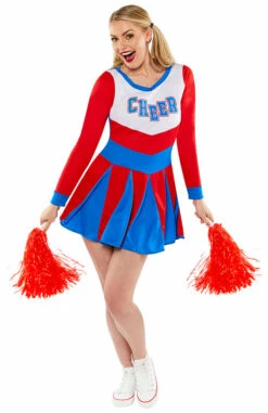 AMSCAN Cheerleader Penny Dames Kostuum