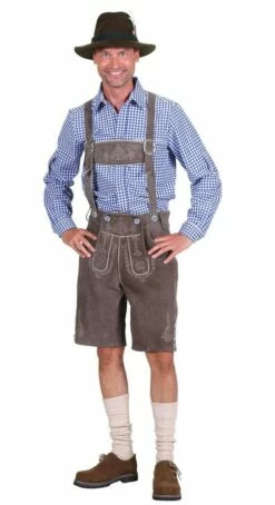 Gray Trachten Lederhosen Hansi
