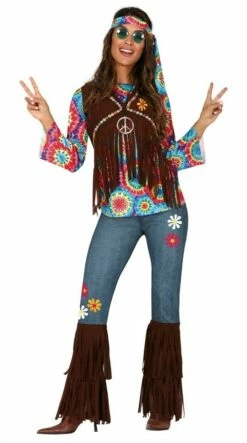 Hippie Girl Lea-kostuum Voor Dames