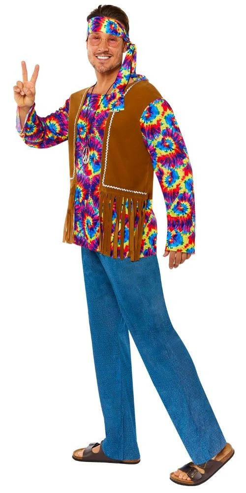 AMSCAN Hippie Herenkostuum Klassieker 7 AMSCAN Hippie Herenkostuum Klassieker - Afbeelding 5