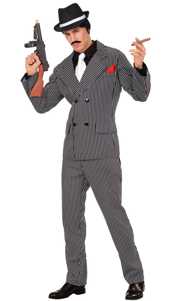 WIDMANN Mafia Krijtstreeppak Voor Heren 5 WIDMANN Mafia Krijtstreeppak Voor Heren - Afbeelding 3