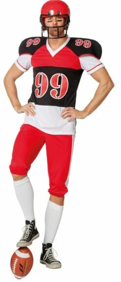 Gespierd Rugbyspelerkostuum