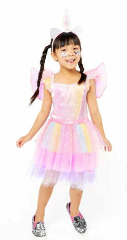 AMSCAN Regenboog Eenhoorn Meisjes Kostuum