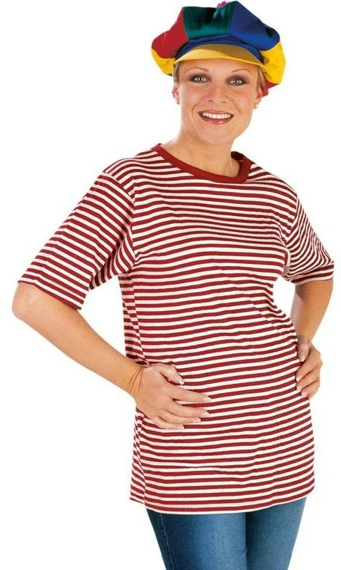 Gestreept Overhemd Met Korte Mouwen In Rood 3 Gestreept Overhemd Met Korte Mouwen In Rood