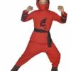 AMSCAN Rood Ninja Kinderkostuum Draak