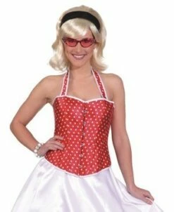 Rode Jaren 50 Damescorsage