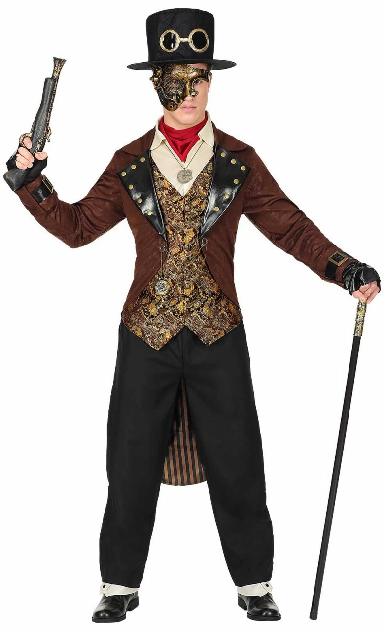 WIDMANN Steampunk Aeronaut Costume Deluxe 4 WIDMANN Steampunk Aeronaut Costume Deluxe - Afbeelding 2