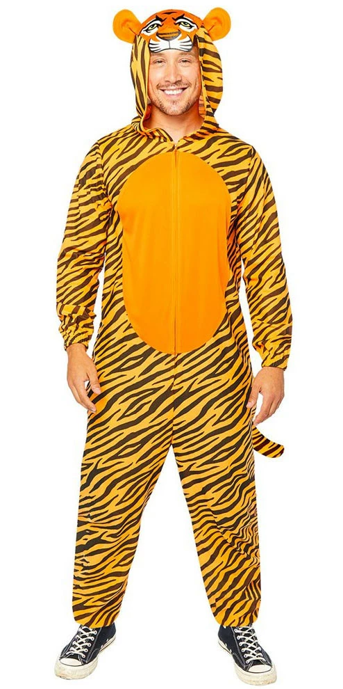 AMSCAN Tijger Jumpsuit Herenkostuum 3 AMSCAN Tijger Jumpsuit Herenkostuum