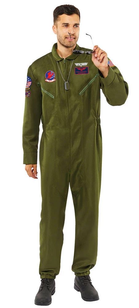 AMSCAN Top Gun Maverick Herenkostuum 4 AMSCAN Top Gun Maverick Herenkostuum - Afbeelding 2