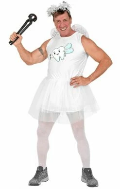 WIDMANN Witte Tandenfee Herenkostuum