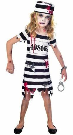 AMSCAN Zombie Crimineel Meisje Kostuum
