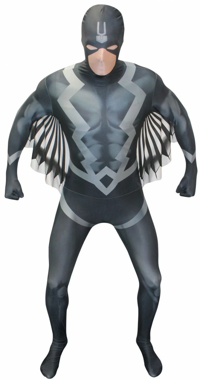 Halloween Kostuum Store -AMSCAN Winkel black bolt grauer morphsuit deluxe